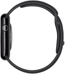 صورة يظهر فيها الجانب الأيمن من Apple&nbsp;Watch&nbsp;Series&nbsp;10‏ لإبراز نحافتها