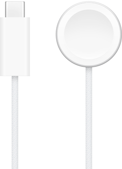USB-C charger next to Apple Watch Magnetic Fast Charger