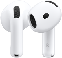 AirPods 5 hardware, showing front and back view showcasing design