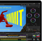 شاشة MacBook Air تعرض تعديل فيديو لإبراز قدرات شريحة M5