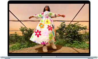 MacBook Air showcasing Liquid Retina display