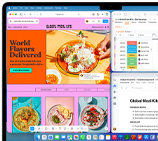 MacBook Air with multiple apps open