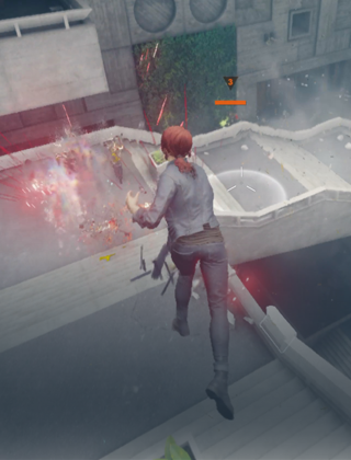 شاشة تعرض لعبة الفيديو Control، رسومات غرافيك متطورة بقوة شريحة Apple&nbsp;M4‏