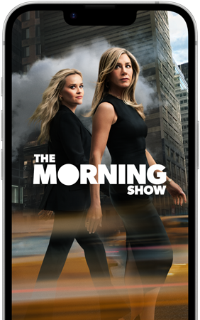  شاشة iPhone&nbsp;17e الأمامية تعرض مسلسل The&nbsp;Morning&nbsp;Show على +Apple&nbsp;TV‏‏